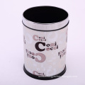 Leather Covered Open Top Letter Design Dustbin for Guestroom (A12-1903AI)